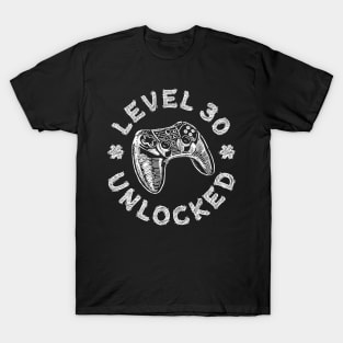 Level 30 Video 30th Birthday T-Shirt